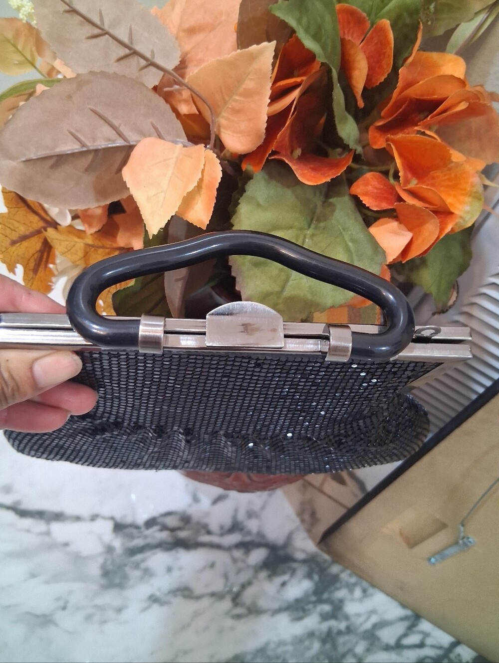 Patricia Nash Black Sequin Frame Clutch - Picture 7 of 7